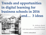 cover slide of my talk-eLearning Trends in Business Education
